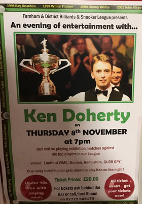 An Evening with Ken Doherty