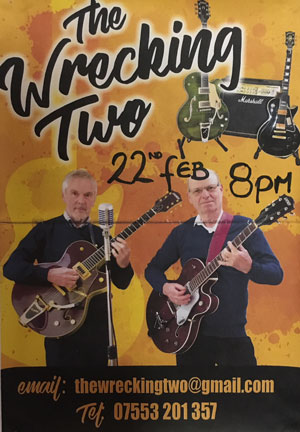 The Wrecking Two – Saturday 22nd Feb @ 8pm