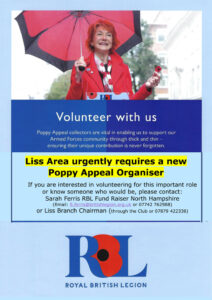 Poppy Appeal Organiser
