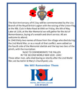 VE Day sign - 2026