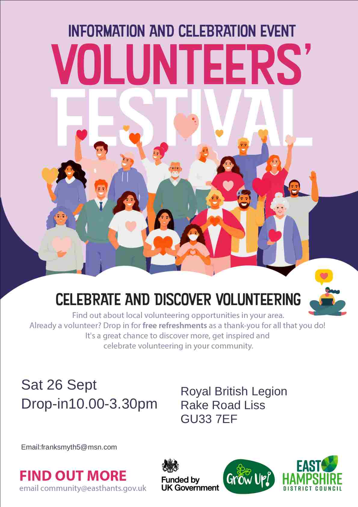 Volunteers' Festival - Saturday 26th Sepetember